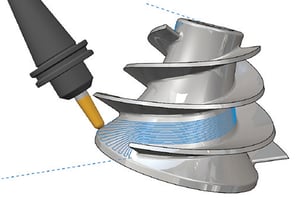 CAMWorks Mehrachsen-Fräsen