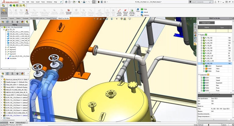 Smap3D Plant Design: Piping CAD for SOLIDWORKS, Inventor, Solid Edge