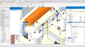 Smap3D Plant Design - Piping design with Inventor CAD