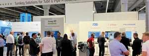 Numerous visitors at the Smap3D stand at ACHEMA 2022