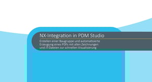 PDM Studio - Erstellen einer Baugruppe und automatische PDF-Erzeugung